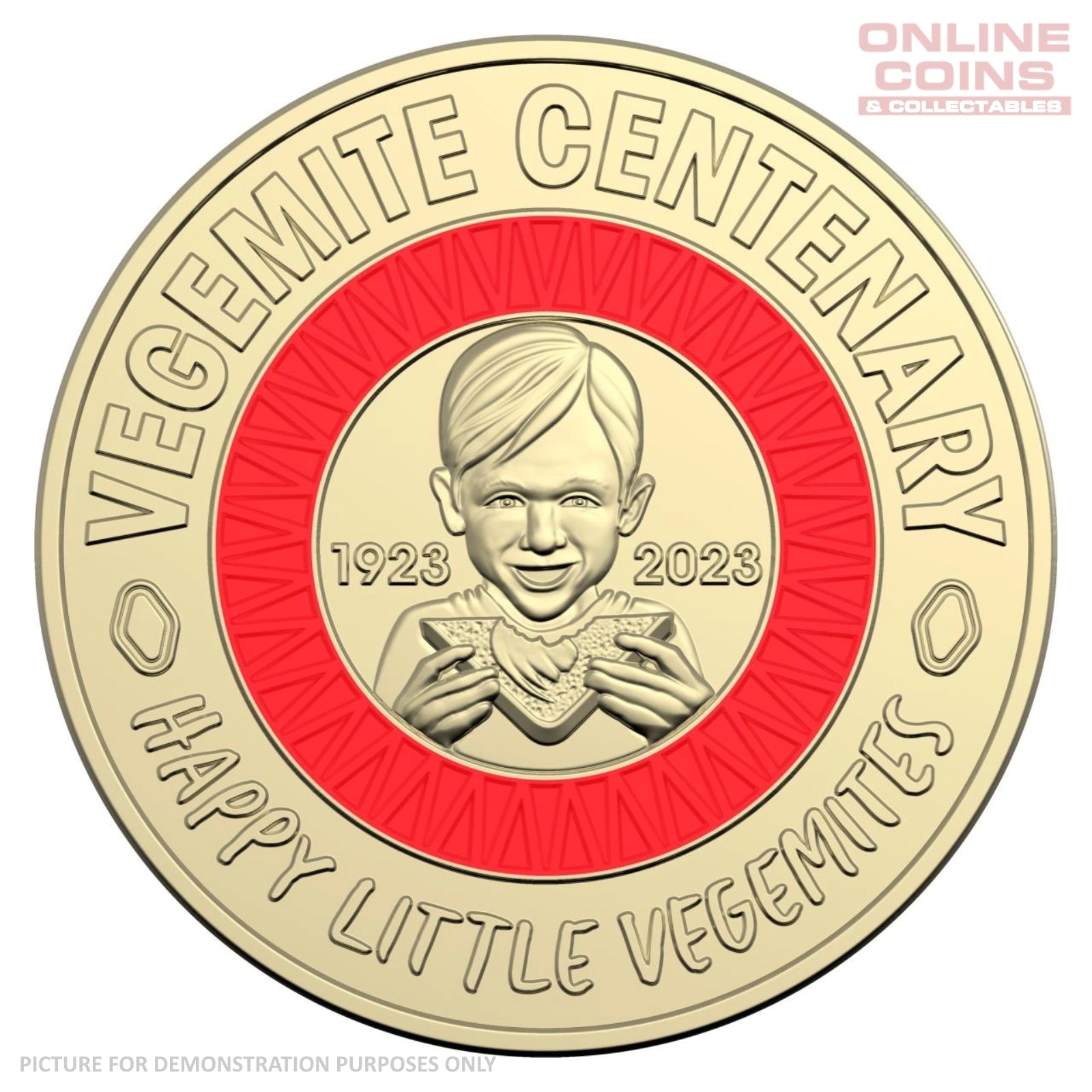 2023 Loose Circulated $2 Vegemite Loose Coin - RED